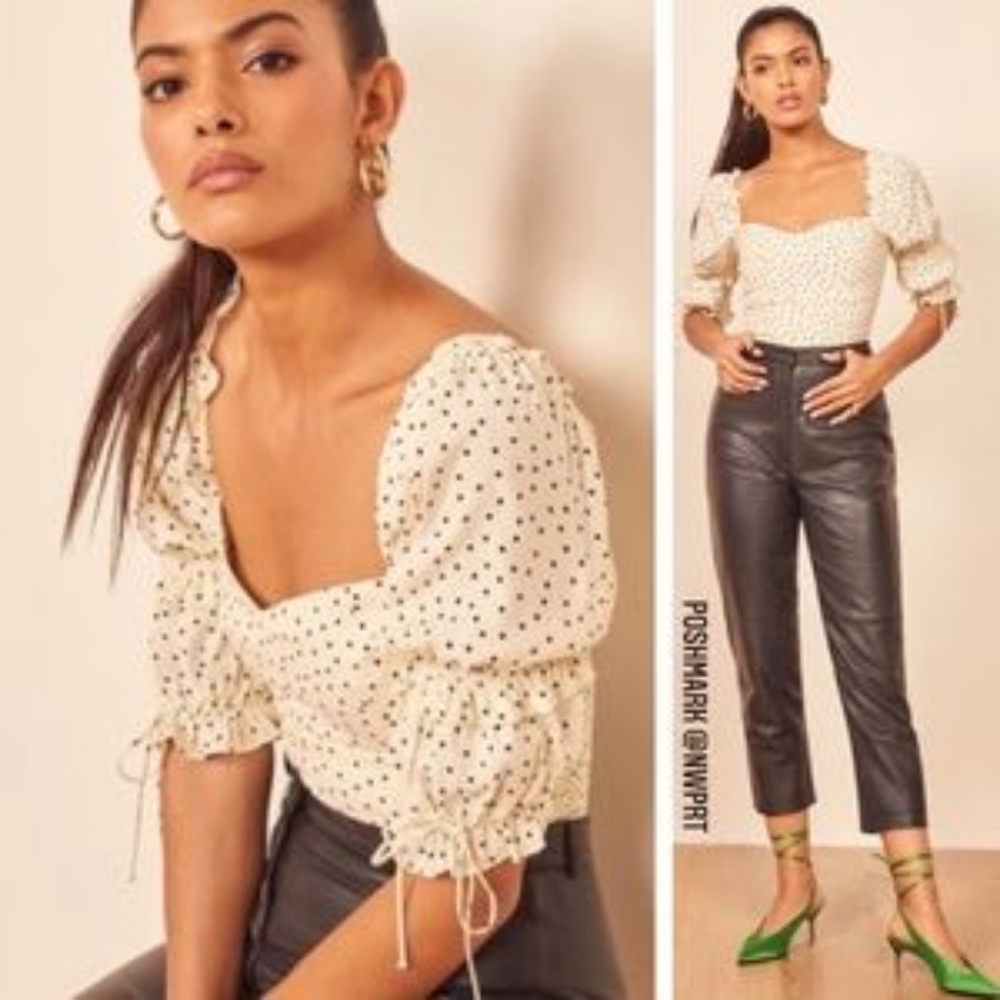 Reformation Nina Pepper Top / Blouse / Shirt